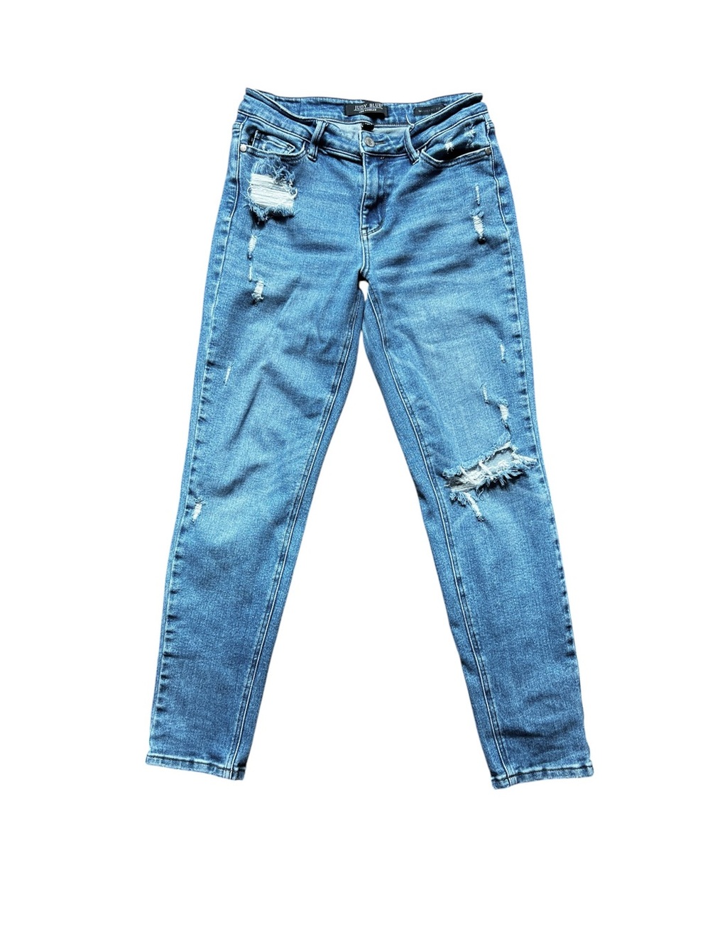 Judy Blue Distressed Boyfriend Fit Jeans Size 5/27